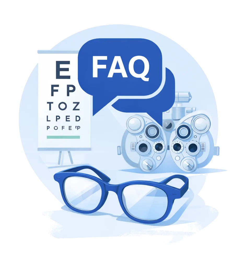 Optician FAQ illustration for Specialeyes Eyecare